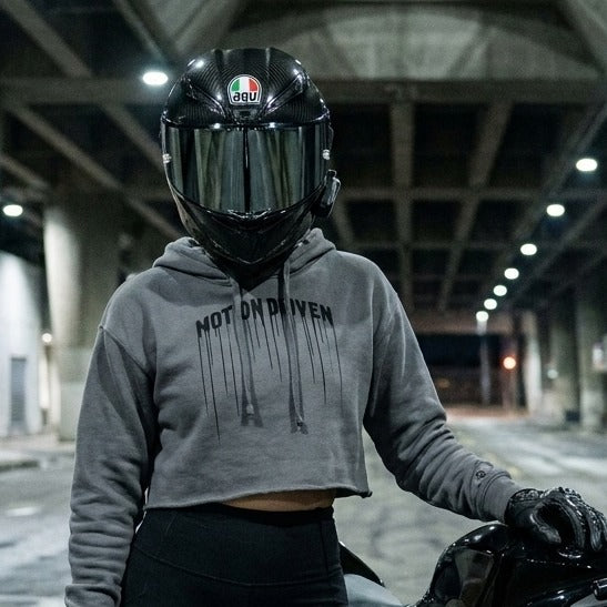 Ladies Runoff Crop Hoodie